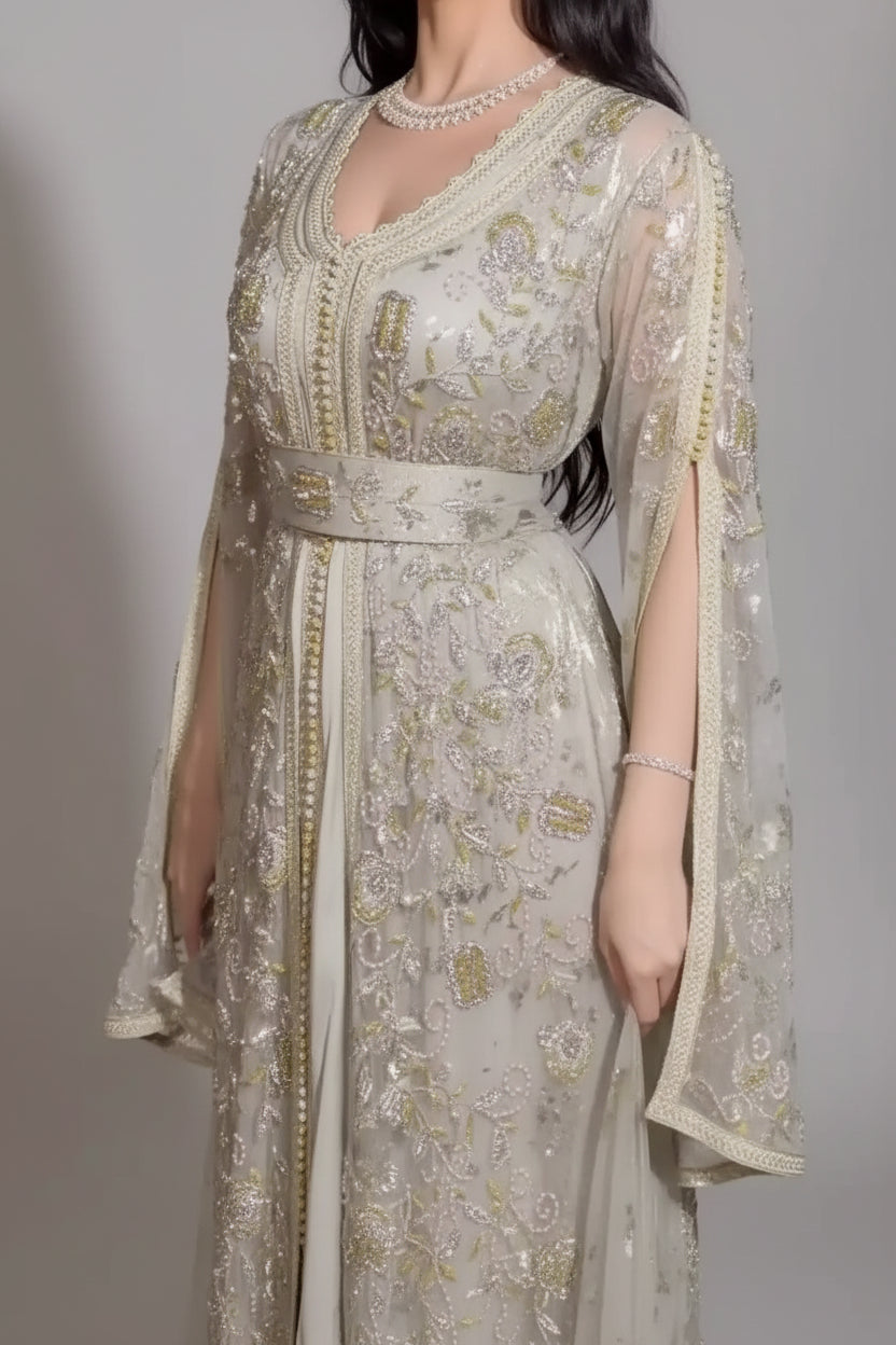 Caftan – Royal V-Neck A-Line Evening Caftan
