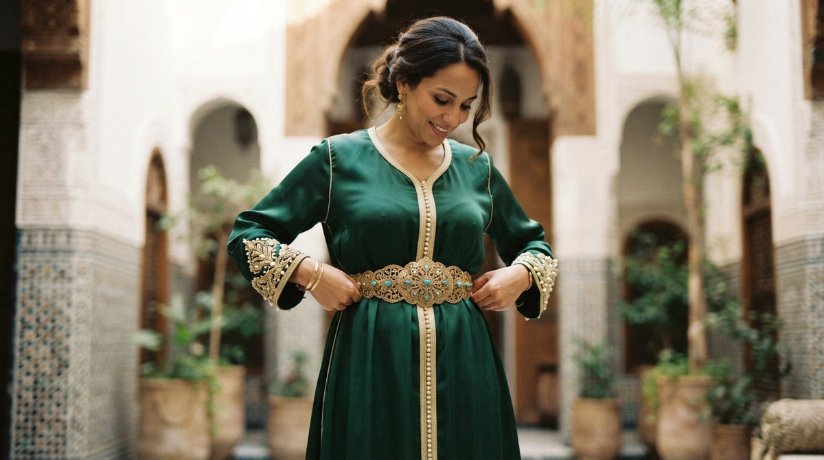 Why Your Moroccan Caftan Needs the Right Belt — and How to Choose One Like a Stylist