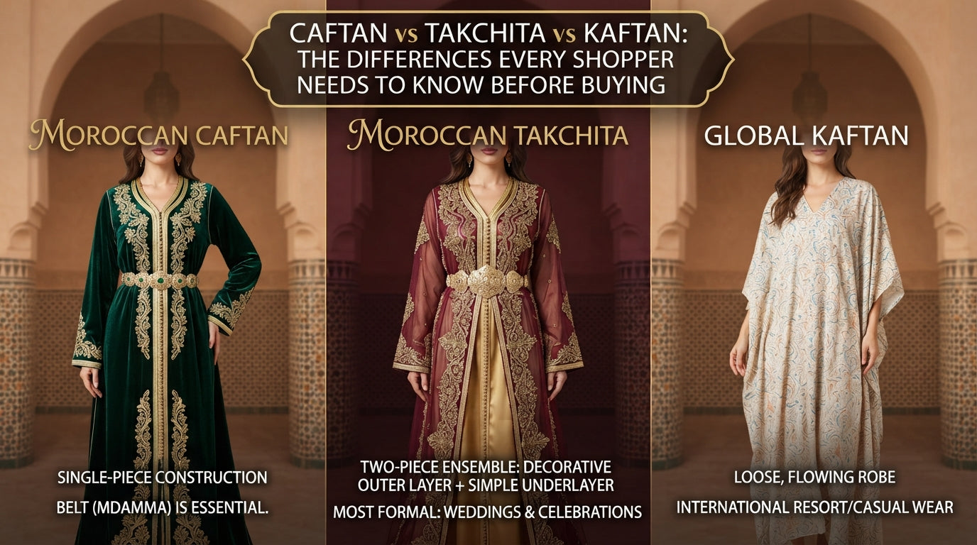 Caftan vs Takchita vs Kaftan: The Differences Every Shopper Needs to Know Before Buying
