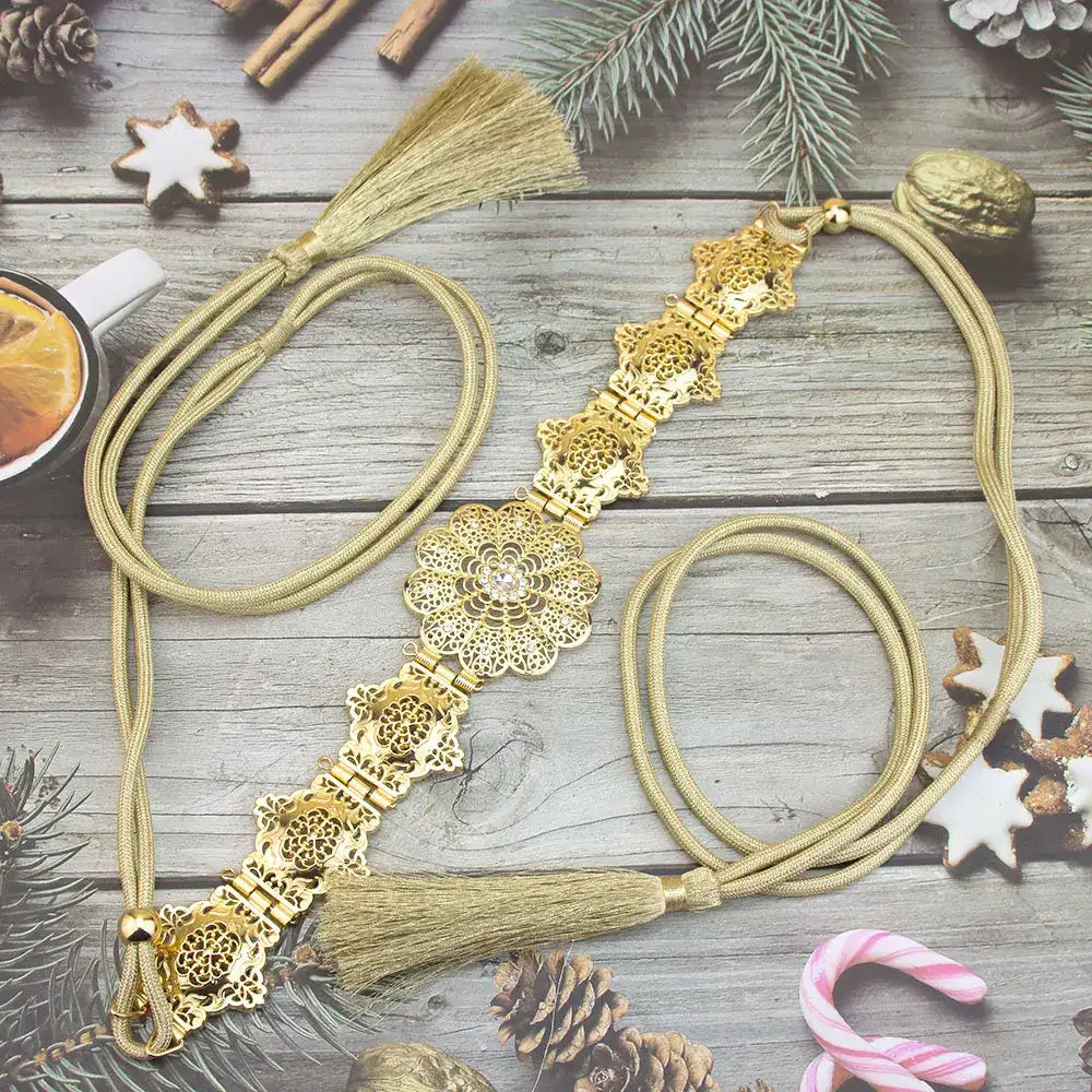 Kaftan – Gouden Trouwkwastketting