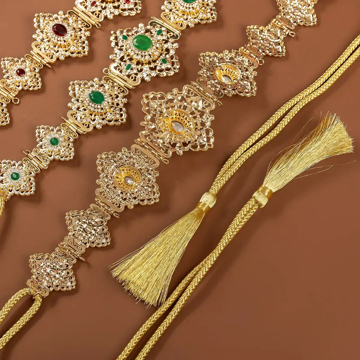 Kaftan – Gouden Erfenis Bruidstailleketting