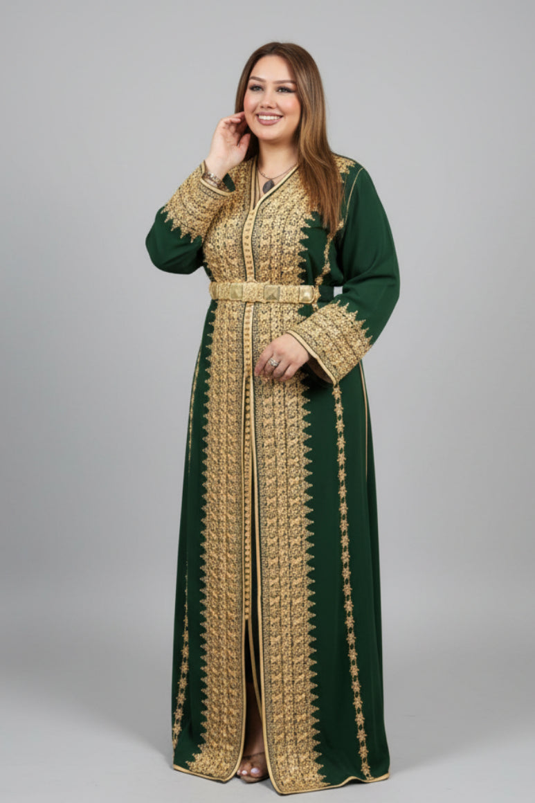 Woman wearing a green and gold traditional outfit in a clothing store."kaftan dress""
"kaftan dresses"
"women kaftan"
"kaftan women"
"black kaftan"
"kaftan for women"
"men's kaftan"
"maxi kaftan"
"kaftan set"
"long kaftan"
"white kaftan"
"kaftan maxi dress"
"cotton kaftan"
"silk kaftan"
"blue kaftan"
"kaftan men"
"men kaftan"
"what is kaftan"
"caftan"
"moroccan kaftan"
"kaftan moroccan"
"kaftan top"
"embroidered kaftan"
"black kaftan dress"
"long kaftan dress"
"linen kaftan"
"abaya"
"kaftan abaya"