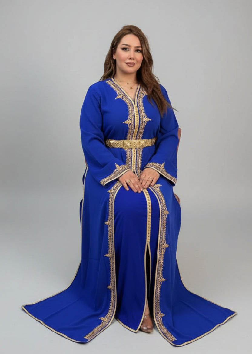 Woman wearing a blue dress with gold embroidery in a store setting 
"caftan dress"
"women's caftan"
"kaftan"
"cotton caftan"
"caftan moroccan"
"moroccan caftan"
"men's caftan"
"caftan for women"
"white caftan"
"blue caftan"
"what is caftan"
"caftan dresses"
"caftan men"
"silk caftan"
"vintage caftan"
"maxi dress"
"beach caftan"
"caftan maxi dress"
"caftan for men"
"what is a caftan"
"caftan cover up"
"kaftan dress"
"plus size caftan"
"caftan plus size"
"short caftan"
"linen caftan"
"womens caftan"