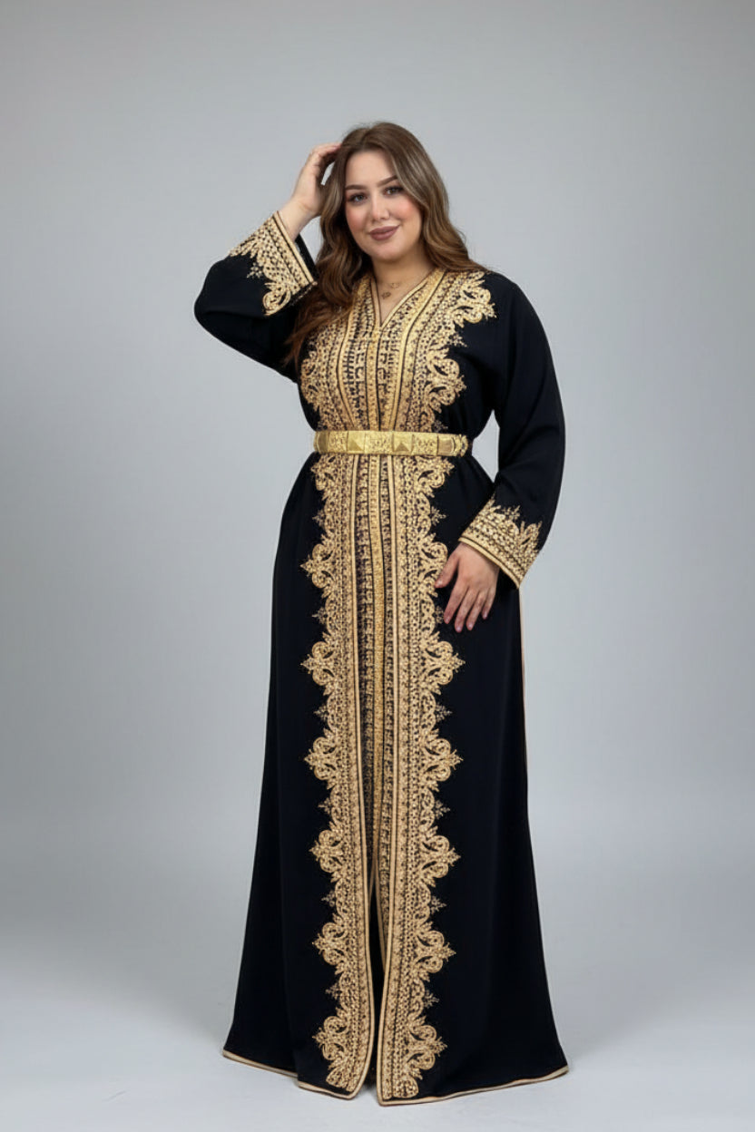 Woman wearing a black and gold embroidered abaya in a store with various colorful dresses on racks.
"caftan dress"
"women's caftan"
"kaftan"
"cotton caftan"
"caftan moroccan"
"moroccan caftan"
"caftan for women"
"white caftan"
"blue caftan"
"what is caftan"
"caftan dresses"
"silk caftan"
"vintage caftan"
"maxi dress"
"beach caftan"
"caftan maxi dress"
"caftan for men"
"what is a caftan"
"caftan cover up"
"kaftan dress"
"plus size caftan"
"caftan plus size"
"short caftan"
"linen caftan"
"womens caftan"